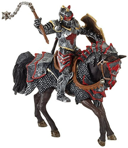 Dragon knight on horse with flail