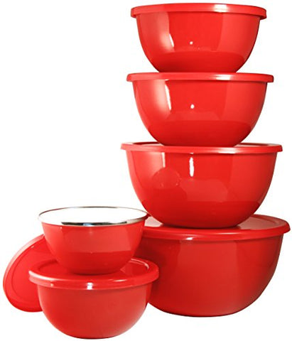 Calypso Basics - Red - 12pc Bowl Set