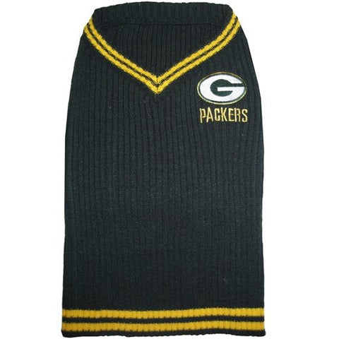 Green Bay Packers Dog Sweater Large