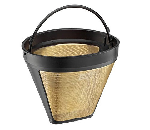 #4 Cone Coffee Filter, 23 karat gold plated