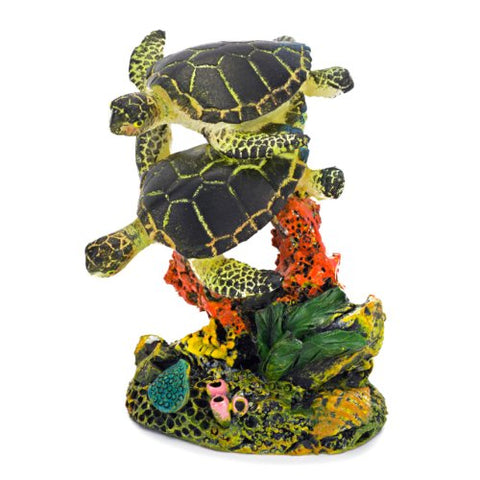 Deco Replica Resin, Swimming Sea Turtles 2''W x 3''H