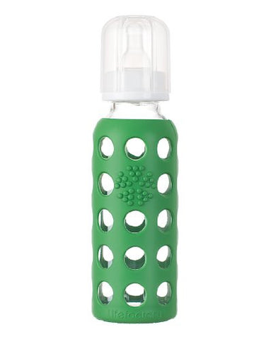 9 oz Glass Baby Bottle, Grass Green