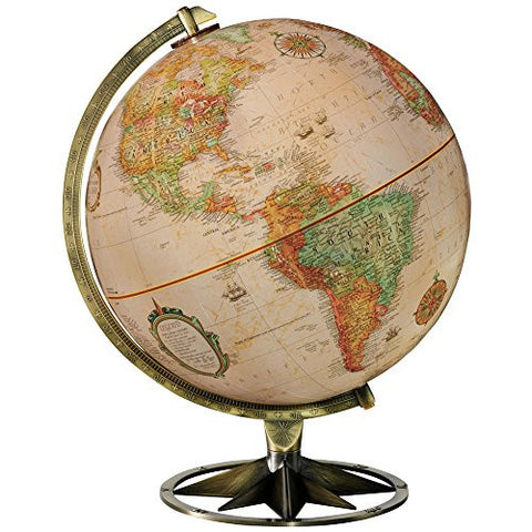 Compass Rose Antique Ocean 12" World Globe
