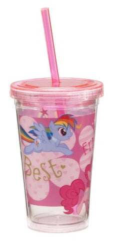 My Little Pony 12 oz. Acrylic Travel Cup, 3.5" x 3.5" x 5.5"