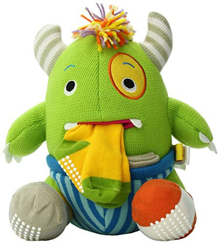 Calvin the Closet Monster Knit Baby Socks and Plush Monster Gift Set