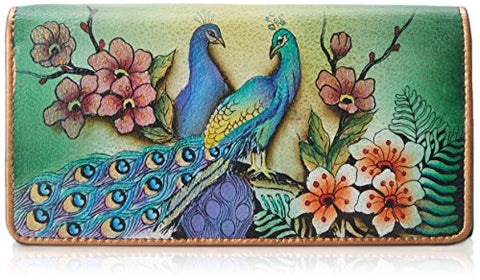 Passionate Peacocks Accordian Flap Wallet