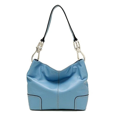 Tosca Classic Medium Shoulder Handbag (Light Blue)