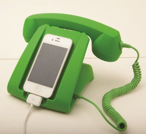 Green Talk Dock Mobile Device Handset and Charging Cradle