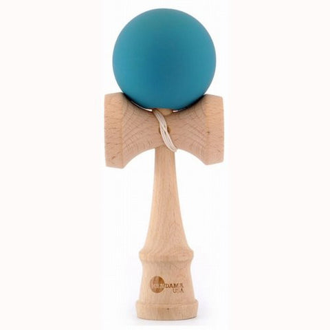 Kendama USA Tribute- Wooden Skill Toy - Deep Turquoise - Super Sticky