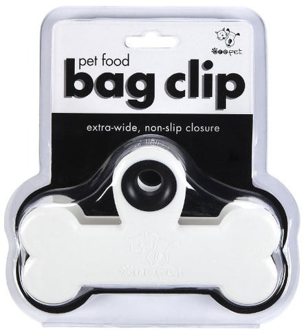 ORE Pet Food Bag Clip - White & Black