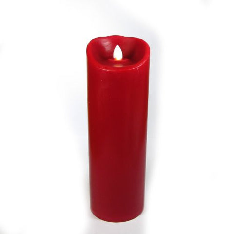 3"x7" Mirage Pillars, Smooth, Unscented, Red