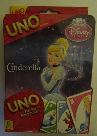 Disney Cinderella Uno Card Game in Tin Box