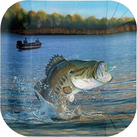 Gone Fishin’ – 9 inch Square Party Plate