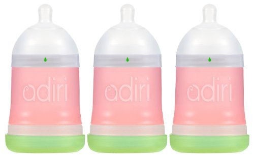 Adiri NxGen Newborn Nurser (0-3 M) - 5.5oz - Pink - Pack of 3