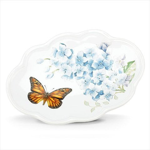 BLUE FLORAL GARDEN SOAP DISH