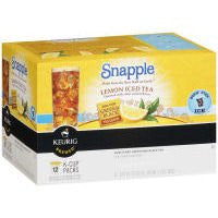 Snapple - Lemon Iced Tea, 12-Count K-Cup