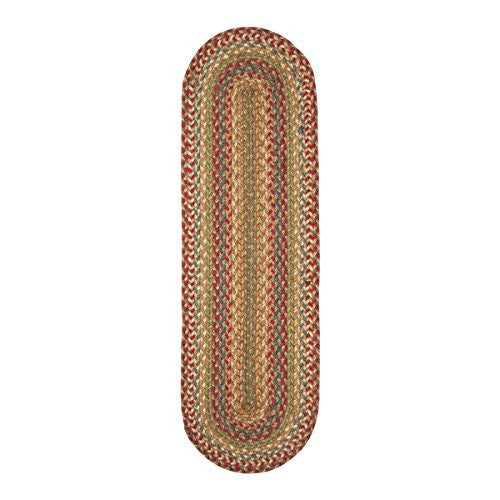 Azalea Jute Braided Table Runner 11" x 36" Oval