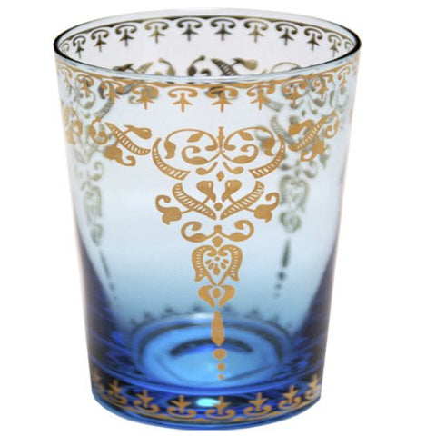 Moroccan Glass Azure Small, 6.75 oz