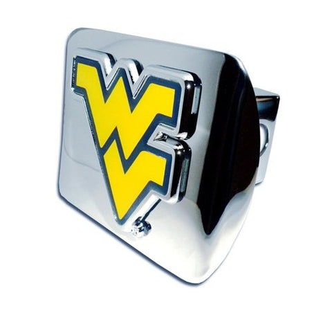 West Virginia (“WV” with Yellow) Shiny Hitch Cover