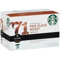 Starbucks, Pike Place Roast, medium roast, k-cup