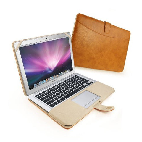 Faux Leather case cover for MacBook Air 13.3" - Brown