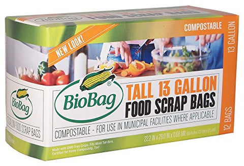 13 Gallon Tall Food Waste Bag 12 bags per box