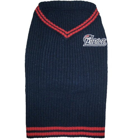 New England Patriots Dog Sweater, large