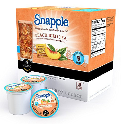 Snapple: Peach Iced Tea, 12-Count K-Cup