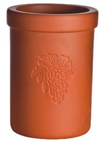 6.5 Inch Short Tuscan Bottle Cooler with Italian Terracotta Finish