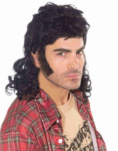 WIG-BLACK MULLET