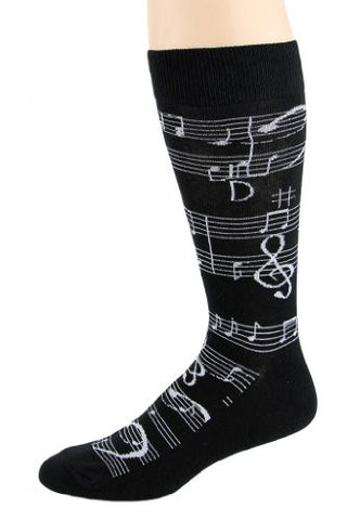 Men's Novelty Socks - Music Notes