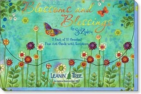 Blossoms and Blessings by Sue Zipkin Boxed Greeted Cards, 20 cards (20bdesigns) with 22 envelopes