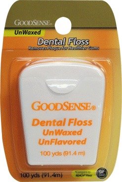Good Sense Unwaxed Dental Floss 100Yd