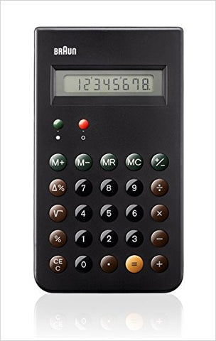 Braun - Calculator - Black (8 digit operating capacity)