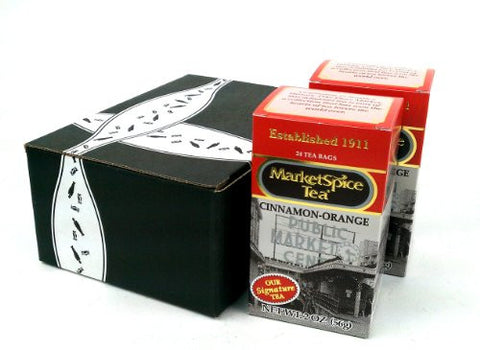 Caffeinated Black Teabags, Cinnamon-Orange, 24 teabags