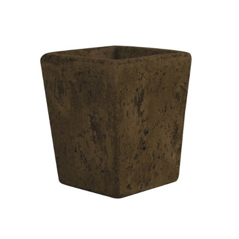 Stone 5-1/2" Tapered Square Vase - Weathered Slate - Sold each