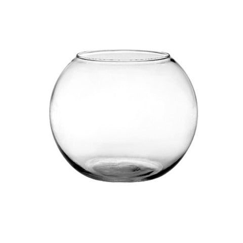 Rose Bowl Bubble Ball 6" - Recycled Glass - Crystal - Sold by the case (12 per case)