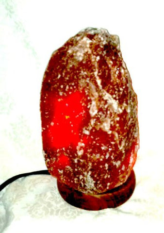 Small Natural Red Salt Lamp, 7 inch