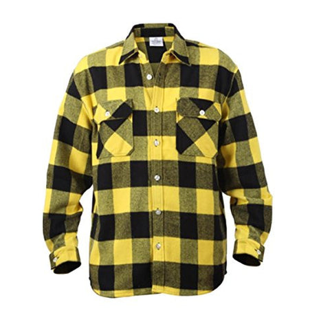 Yellow Extra Heavyweight Flannel Shirt - Large