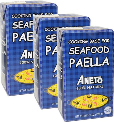 Aneto Cooking Base for Seafood Paella, 34 fl oz