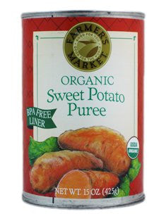 FARMERS MARKET Sweet Potato Puree 12/15 OZ