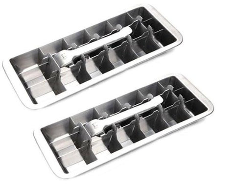 Onyx Stainless Steel Ice Cube Tray 2 pack