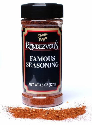 Rendezvous Famous Seasoning (Rub) - 4.5 oz per bottle - Pack of 3