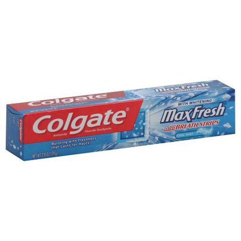 Colgate Max Fresh Cool Mint Toothpaste 2.8 oz, Pack of 4