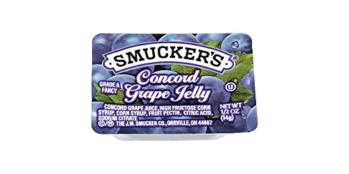 Smucker's Portion Control - Plastic, Grape Jelly, 1/2 oz