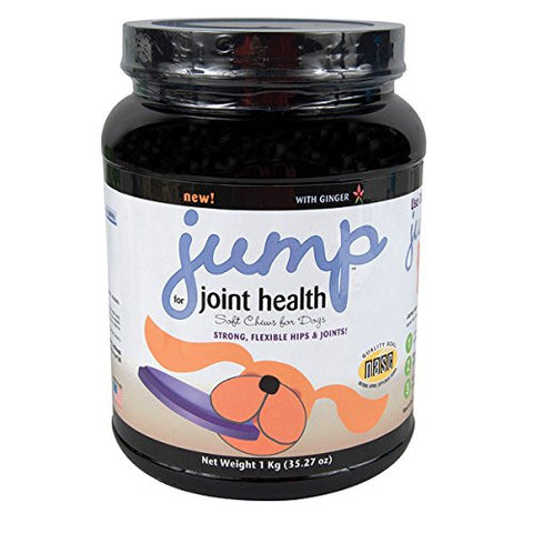 Jump for Healthy Hips and Joints -1 kg (2.2 lbs) jar of Soft Chews for Dogs