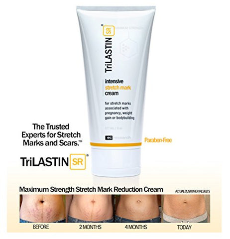 NEW! TriLASTIN-SR Maximum Strength Stretch Mark Cream - 5.5oz