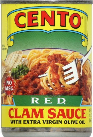 Cento - Red Clam Sauce, (4)- 10.5 oz. Cans