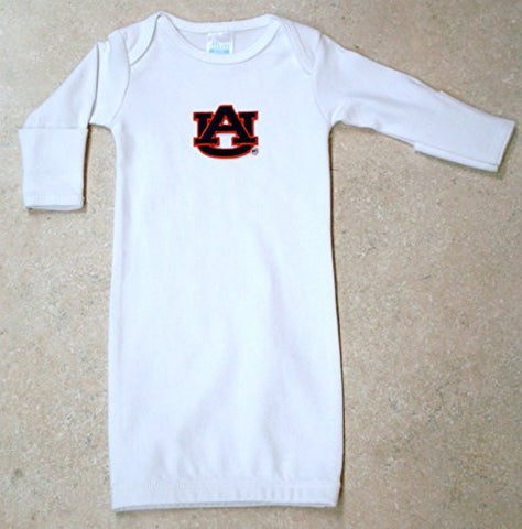Auburn Tigers Layette Gown (NB - 3 Months, School Color)