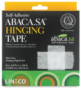 Abaca Self Adhesive Paper Hinging Tape .875" X 12'